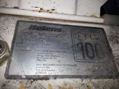 Bolens data plate Birmingham